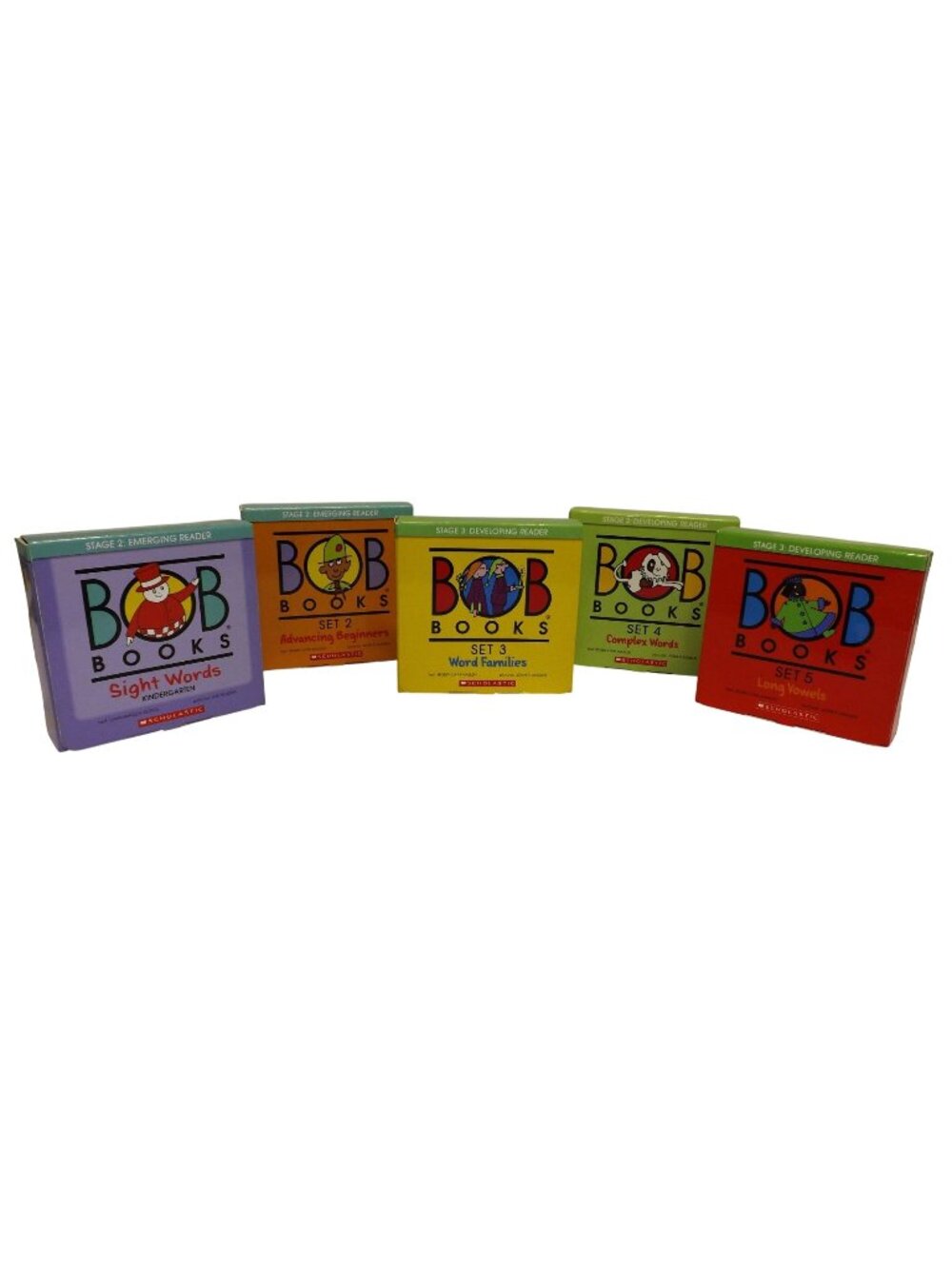 Bob Books 5 Sets Early Readers Stage 2-3 Scholastic Words Phonics Educational